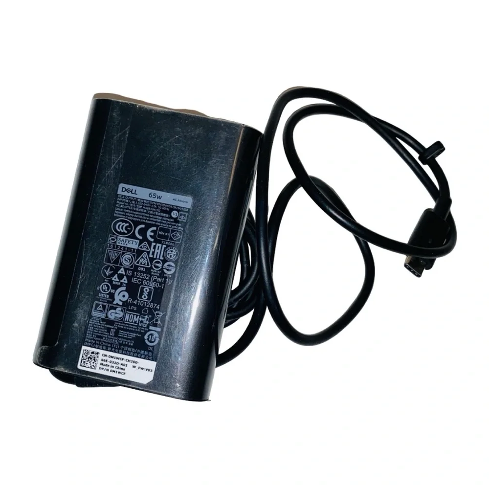 DELL 65W USB-C AC Adapter Laptop Charger – Model DM1WCF | No Power Cable